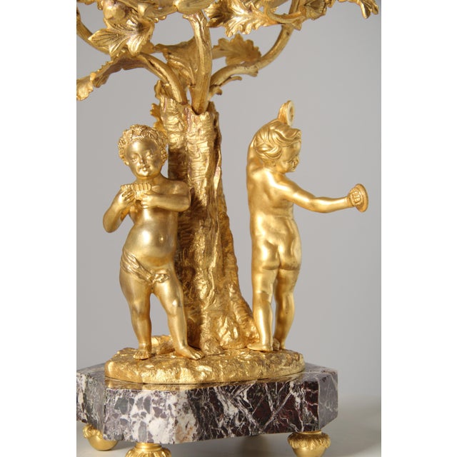Rococo-Style Candelabras with Musical Cherubs, Set of 2 For Sale - Image 4 of 18