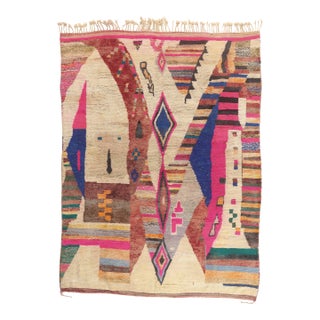 Contemporary Boujad Moroccan Rug, 09'10 X 12'11 For Sale