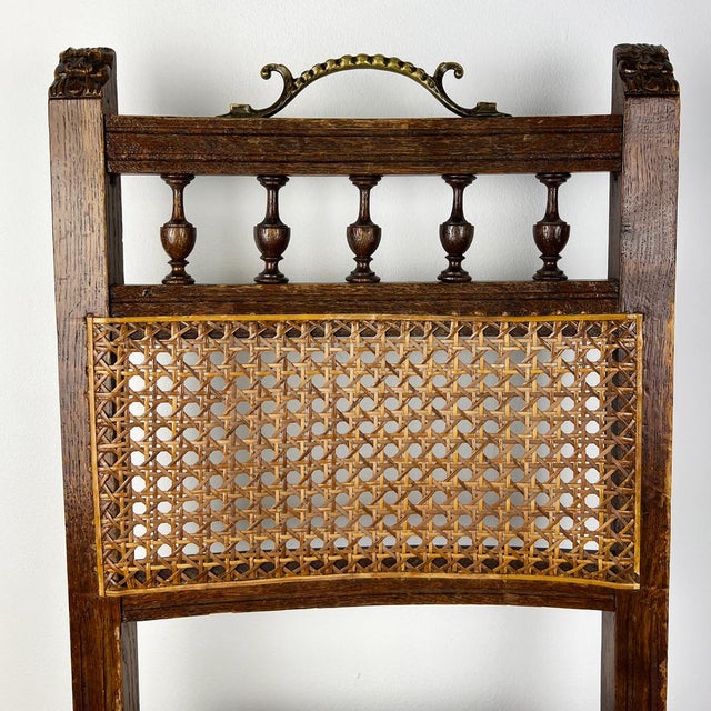 Antique Henry II Oak Chair Side Chair For Sale - Image 3 of 12