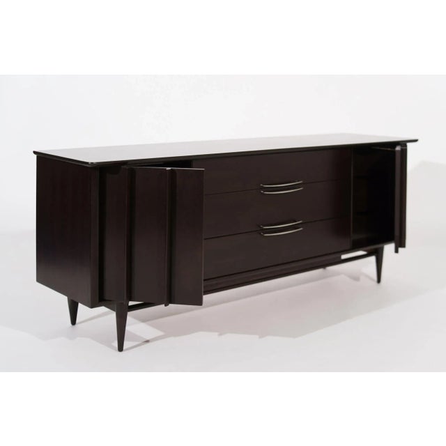 The Eloquence Credenza in Dark Walnut by Kent Coffey, Circa 1950s For Sale In New York - Image 6 of 13