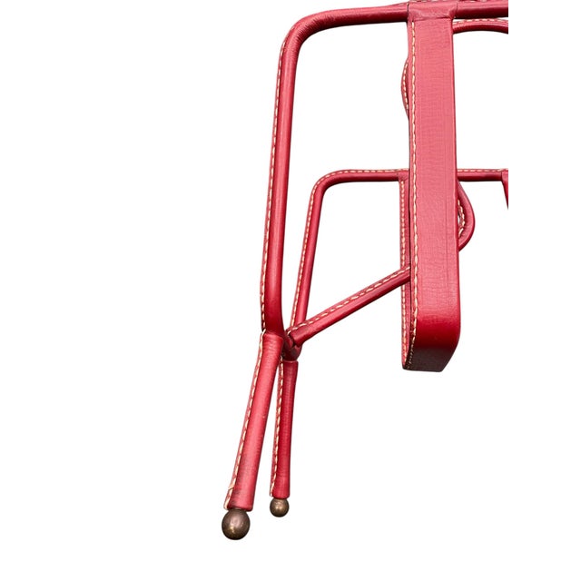 Magazine Rack by Jacques Adnet, 1950s For Sale - Image 4 of 10