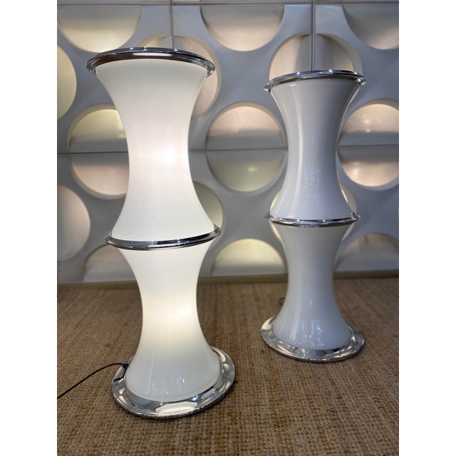 Vintage Table Lamps by Enrico Tronconi for Vistosi, 1960s, Set of 2, in Flawless conditions. Designed 1970 to 1979 This...