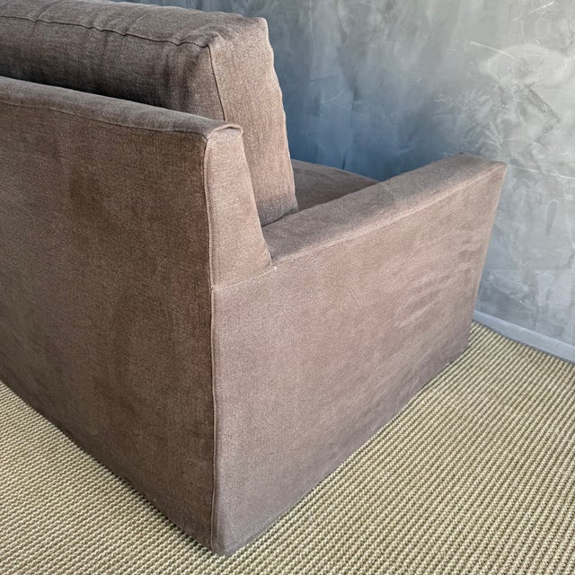 Custom Made to Order Slip Covered Maxwell Sofa 110" With Down Wrapped Cushions For Sale - Image 9 of 9