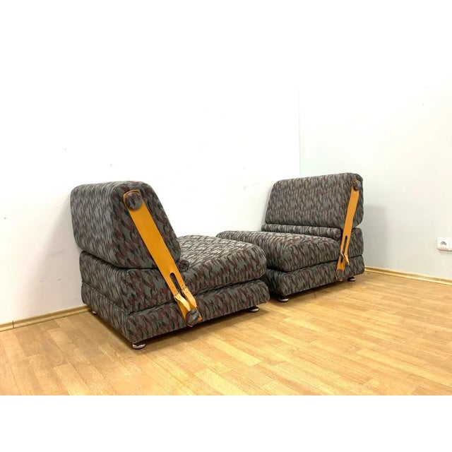 Mid-Century Modern Folding Two-Seater Sofa from Jitona, 1970s, Set of 2 For Sale - Image 9 of 15