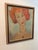 Mid-Century Modern Vintage Oil Portrait After Modigliani in Frame For Sale - Image 3 of 6