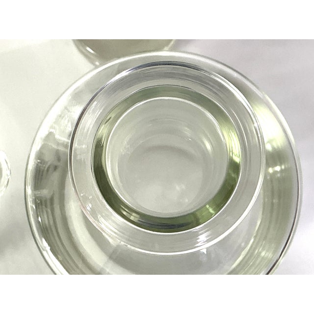 Krosno,Poland-Makers of Fine Crystal-Two Tulip,etched Decanters and a Matching Ice Bucket – Three Pieces For Sale - Image 10 of 11