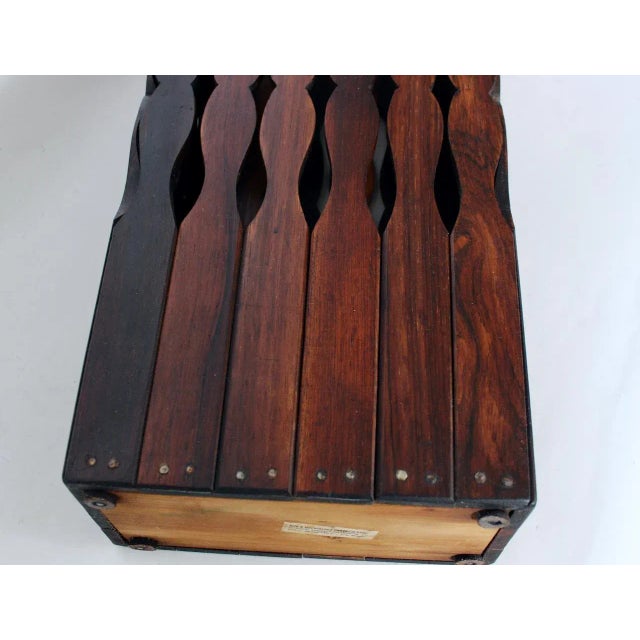 Modern Brazilian Rosewood Umbrella Stand, Cane Stand, Circa 1970 For Sale - Image 9 of 12