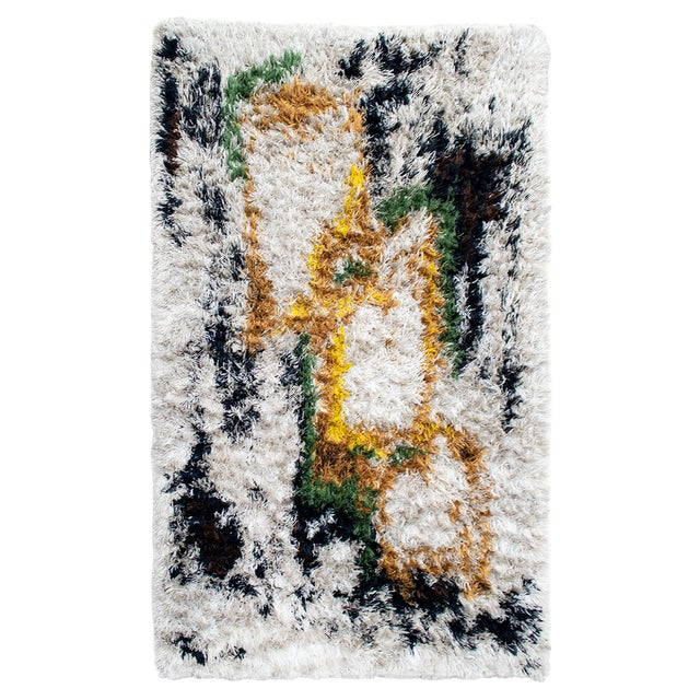 Long Pile Wool Rug by Dal Lago, 1970s For Sale