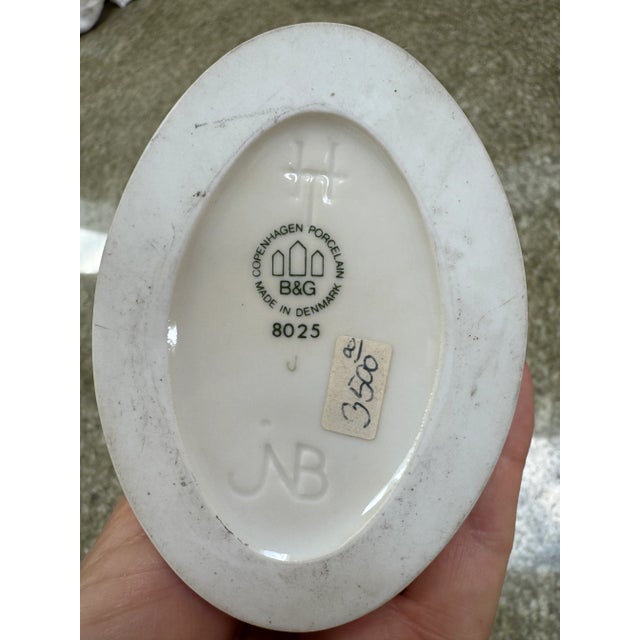 Red Danish Bing & Grondahl Figurine of a Man Throwing a Snowball For Sale - Image 8 of 8