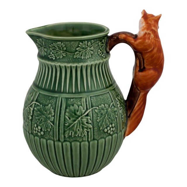 Bordallo Pinheiro Fox Pitcher, 51 oz For Sale
