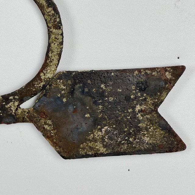 Black 19th Century Salvaged Sheet Metal Weathervane Horse & Carriage For Sale - Image 8 of 12