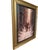 Victorian Large Santa & Reindeer Christmas Canvas Print in Gilded Wood Frame, 36” For Sale - Image 3 of 11