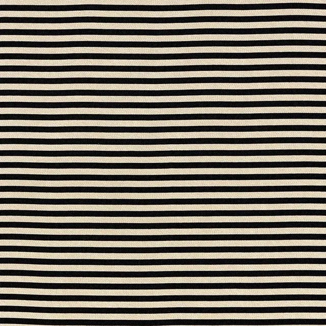 Contemporary Schumacher Geoffrey Metallic Stripe Fabric in Obsidian For Sale - Image 3 of 3
