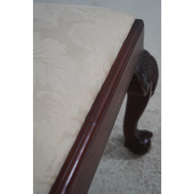 Set of 8 Baker Chippendale Clawfoot Mahogany Dining Chairs For Sale - Image 13 of 18