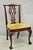 Vintage John Stuart Chippendale Style Carved Mahogany Ball and Claw Dining Room Side Chairs - Set of 4. Set features...