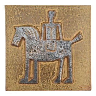 Ceramic Wall Relief by Börje Skohg for Gustavsberg, Sweden, 1960s For Sale