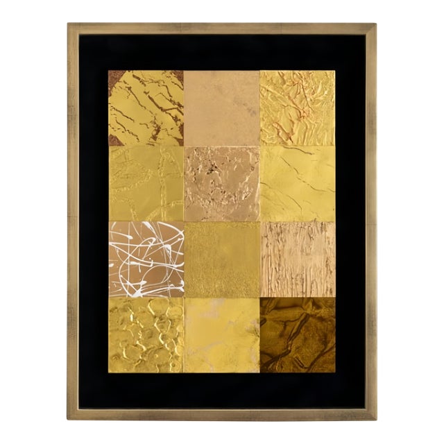 Luxe Gold (Large) – Handcrafted Kanazawa Gold Leaf Panel, Made-to-Order For Sale