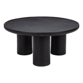 Noir Pillar Modern Outdoor Coffee Table For Sale