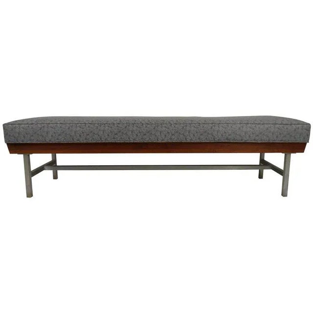 Vintage Modern Bench For Sale - Image 4 of 4