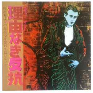 Andy Warhol Estate Vintage 1990 Collector's Pop Art Lithograph Print " James Dean - Rebel Without a Cause " 1985