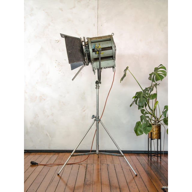 Industrial Vintage 2KW Film Spotlight Floor Lamp, 1970s For Sale - Image 3 of 18