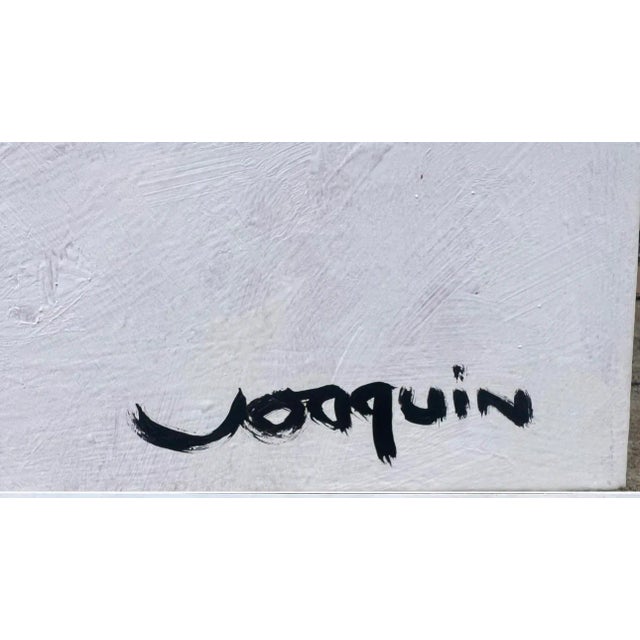 Kenneth Joaquin Large Abstract Mid-Century Painting by Artist Kenneth Joaquin (36” X 60”) For Sale - Image 4 of 9