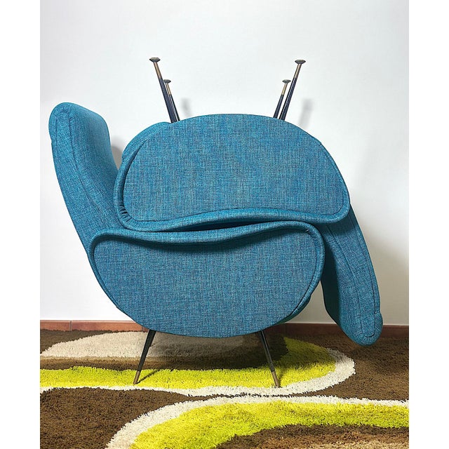 1960s Italian Lady Lounge Chairs attributed to Marco Zanuso, 1960s, Set of 2 For Sale - Image 5 of 15