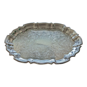 Vintage Holloware W&s Blackinton Silver Plate Chippendale Serving Tray