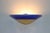 "Mezzo Alo" Wall Lamp Murano Blue Glass Diffuser and Gold Plated Metal Mounting. Designed By Mauro Marzollo For ITRE....