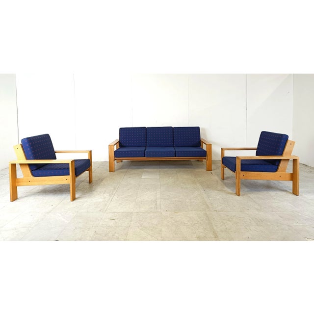 Vintage Scandinavian Sofa Set, 1970s, Set of 3 For Sale - Image 6 of 12
