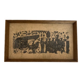 Antique Framed Batik Art For Sale