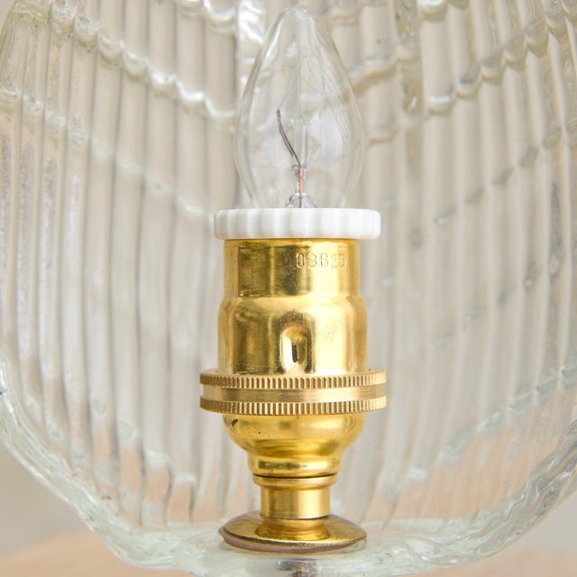 1930s Italian Murano Glass Leaf Table Lamp in the Manner of Barovier & Toso For Sale - Image 12 of 12
