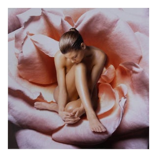 Beth Ava, Nude Woman in Rose, Photograph For Sale