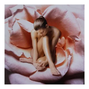 Beth Ava, Nude Woman in Rose, Photograph