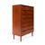Mid-Century Modern Vintage Danish Mid-Century Seven-Drawer Teak Tallboy Dresser 1960s For Sale - Image 3 of 8