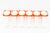 Iron and Acrylic Glass Wall Hooks, Vienna, 1950s, Set of 6, in Flawless conditions. Designed 1950 to 1959