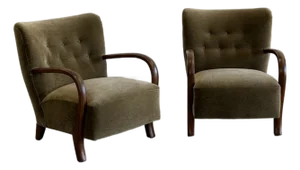 Made to Order: Jacques Lounge Chairs - Pair