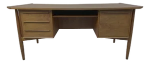Mid-Century Danish Teak Desk by Arne Vodder for h.p Hansen
