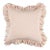 Schumacher Brigitte Stripe 18" Pillow in Blush For Sale