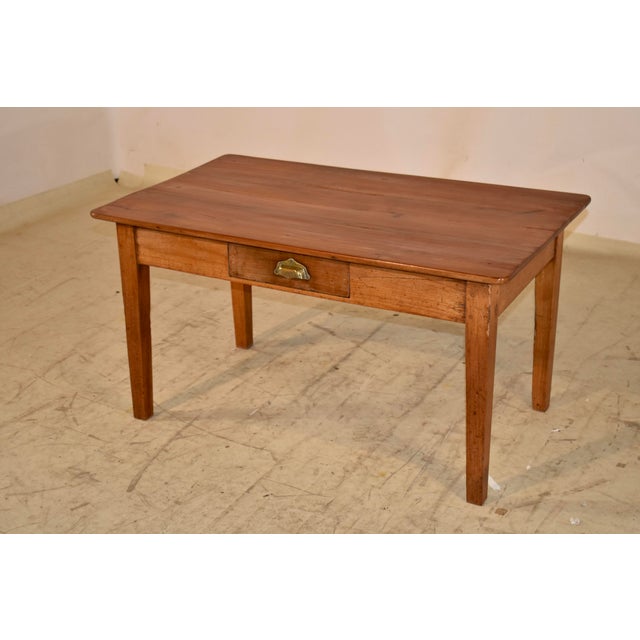 French Provincial 19th Century French Cherry Coffee Table For Sale - Image 3 of 8