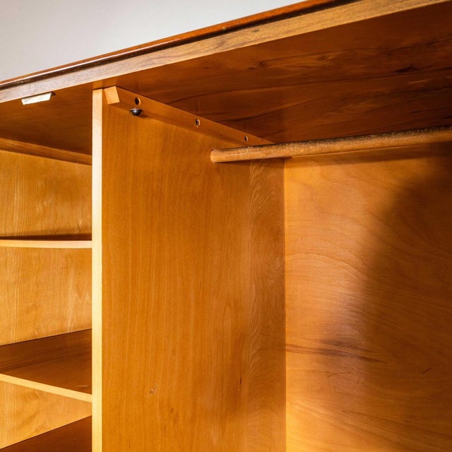 Brown Vintage Wardrobe in Dark Rich Walnut, 1970s For Sale - Image 8 of 12