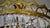 Mid-Century Modern Vintage Gilded Metal and Crystal Chandelier, 1990s For Sale - Image 3 of 11