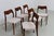 Mid-Century Modern Danish Rosewood Chairs Model 71 by Niels O. Møller for J.L. Møllers, 1970s, Set of 6 For Sale - Image 3 of 18