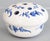 Blue Antique French Faience Blue & White Floral Flower Frog Vase For Sale - Image 8 of 8
