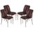 Italian Chromed Steel & Soft Leather Chairs, 1970s, Set of 4 For Sale - Image 6 of 6
