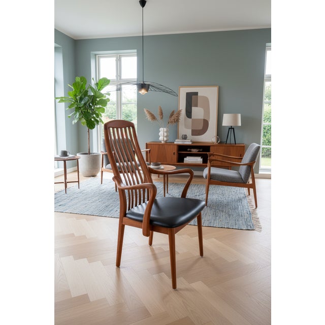 Danish Teak Armchair with Seating Comfort by Schou Andersen, 1960s For Sale - Image 10 of 12