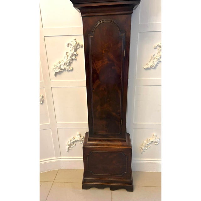 Antique George II Mahogany 8 Day Strike Silent Longcase Clock by Henry Weedon, London, 1770 For Sale - Image 11 of 17