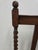 Wood French Antique Full Size Bedframe, Barley Twist With Original Iron Castors and Rails For Sale - Image 7 of 18