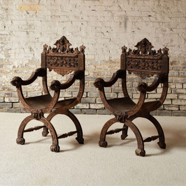 1800s French Wooden Armchair For Sale - Image 13 of 13