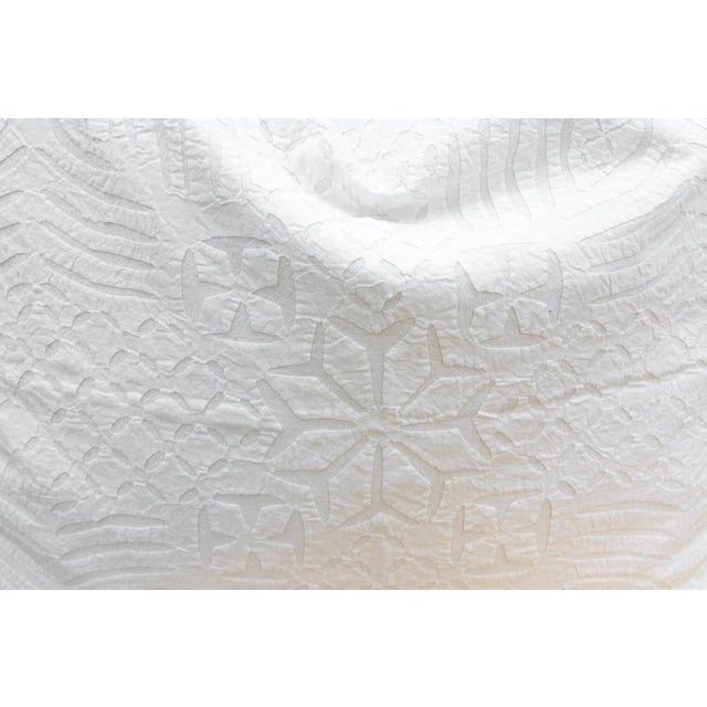 1990s Star Bloom Large Applique Pillow Cover For Sale - Image 5 of 9